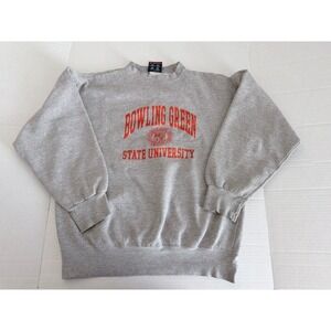 MV Sport Pro-Weave Bowling Green State University Sweatshirt Gray Mens Medium